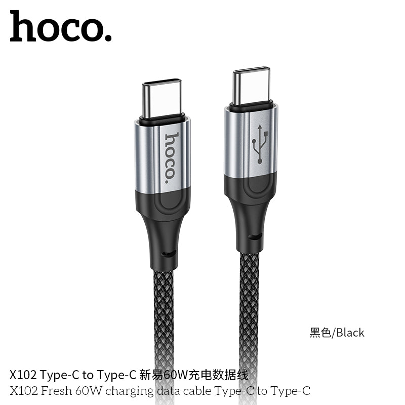 X102 Fresh 60W charging data cable Type-C to Type-C