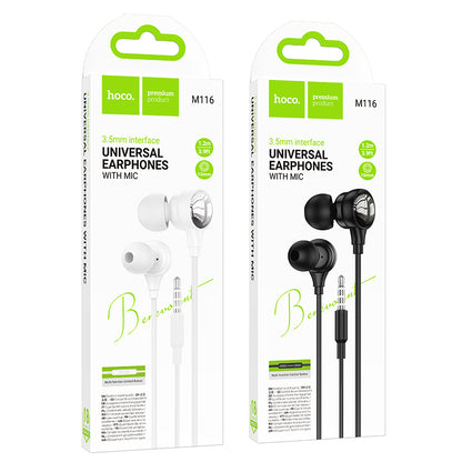 M116 Benevolent universal earphones with microphone