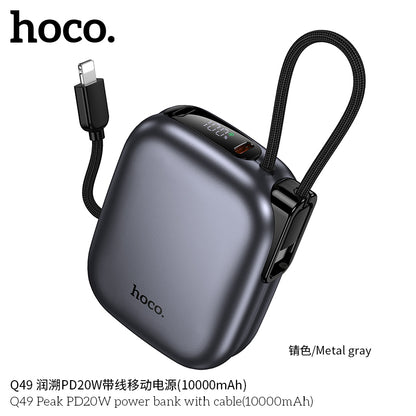 Q49 Peak PD20W power bank with cable(10000mAh) 「Non-restrictive」