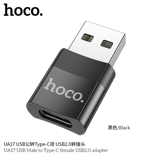 UA17 USB Male to Type-C female USB2.0 adapter