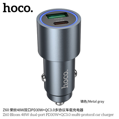 Z60 Bloom 48W dual-port PD30W+QC3.0 multi-protocol car charger