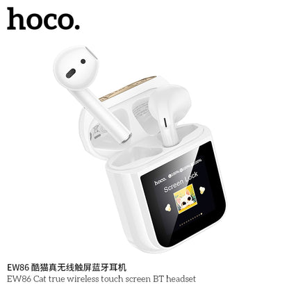 EW86 Cat true wireless touch screen BT headset