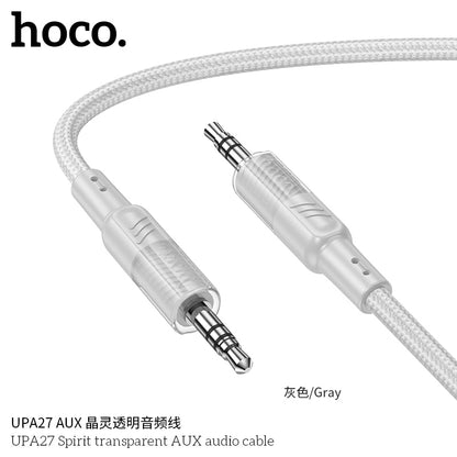 UPA27 Spirit transparent AUX audio cable
