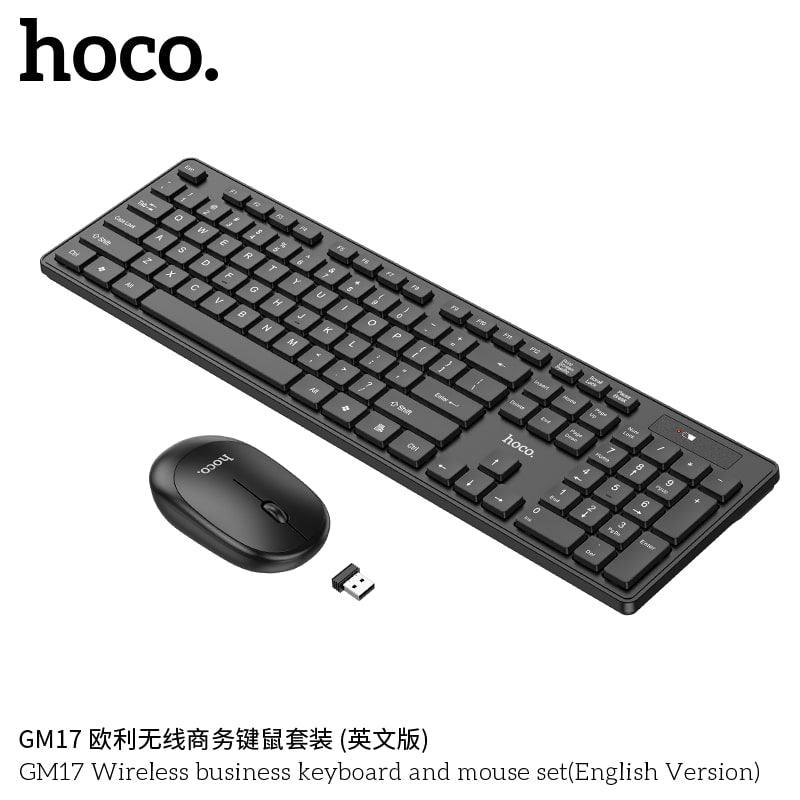 GM17 Wireless business keyboard and mouse set(English Version)