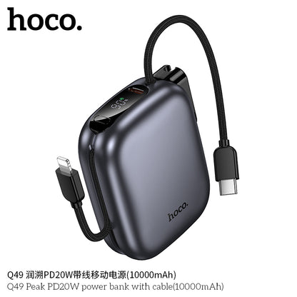 Q49 Peak PD20W power bank with cable(10000mAh) 「Non-restrictive」