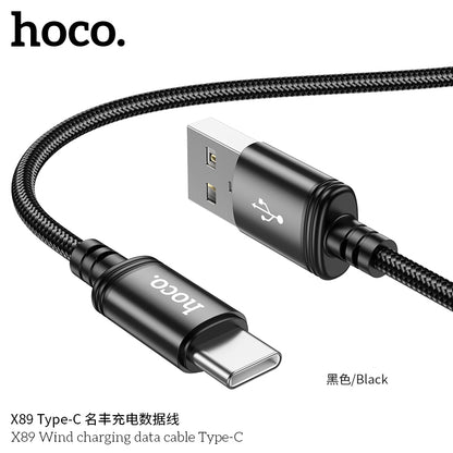 X89 Wind charging data cable Type-C(unpackaged)