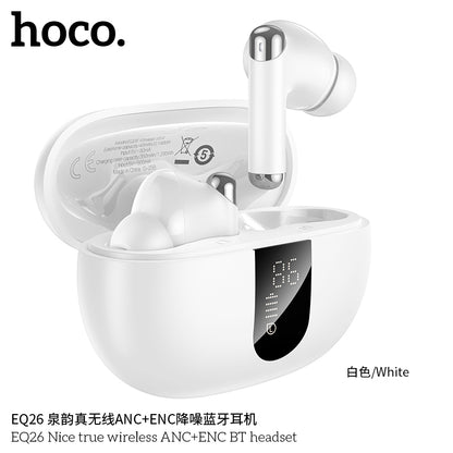 EQ26 Nice true wireless ANC+ENC BT headset