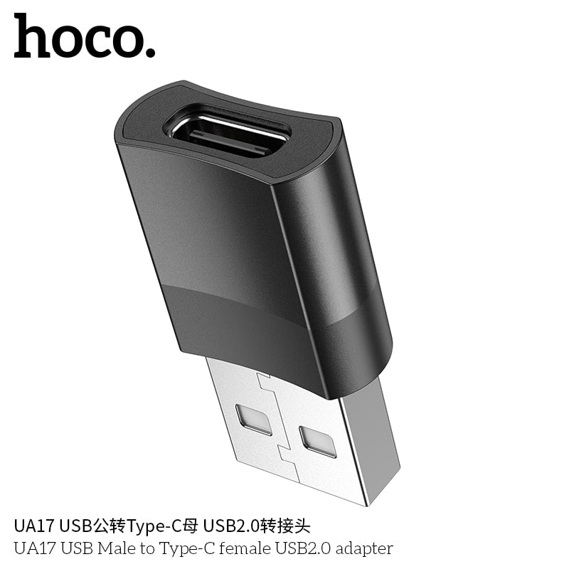 UA17 USB Male to Type-C female USB2.0 adapter