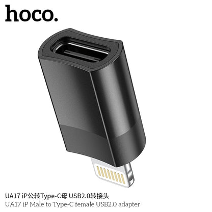 UA17 iP Male to Type-C female USB2.0 adapter