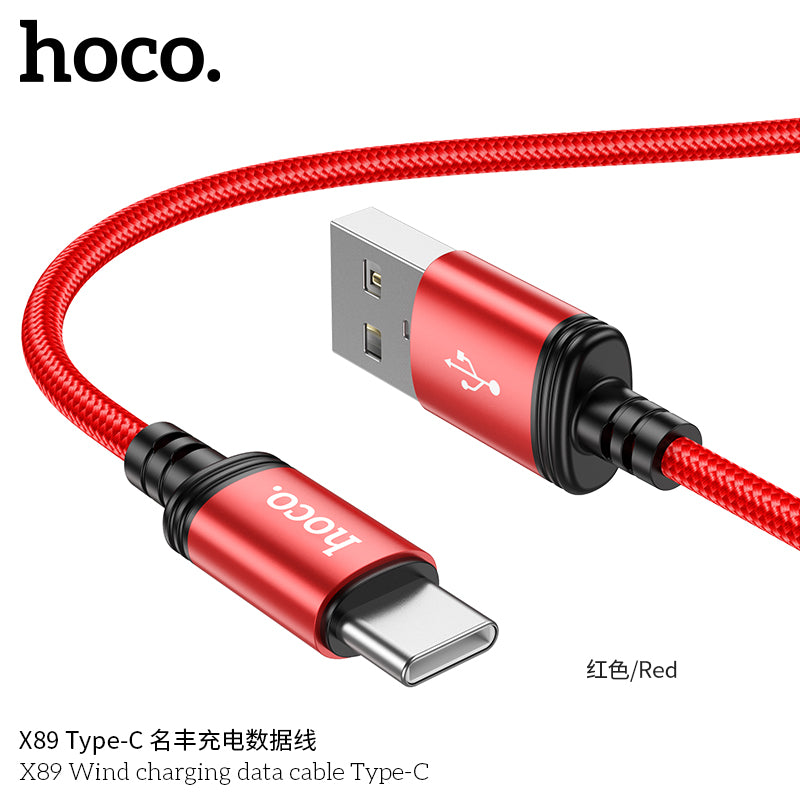 X89 Wind charging data cable Type-C(unpackaged)