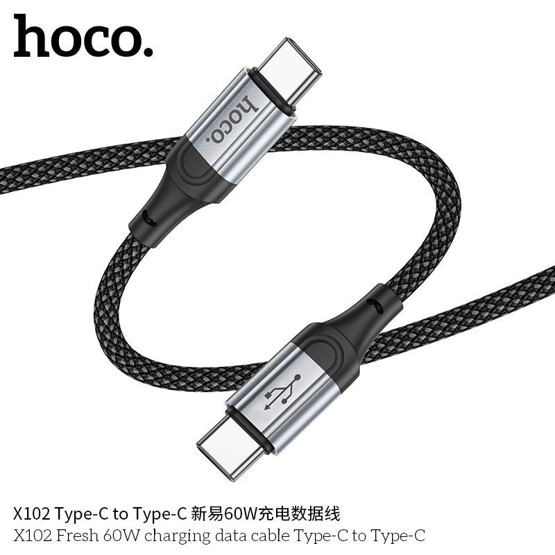 X102 Fresh 60W charging data cable Type-C to Type-C