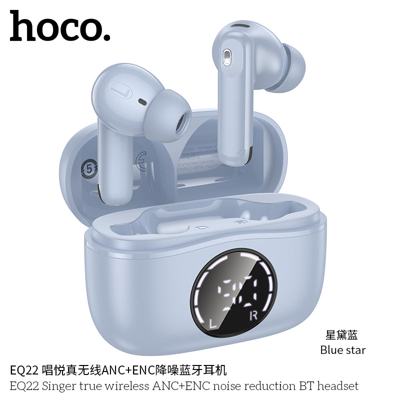 EQ22 Singer true wireless ANC+ENC noise reduction BT headset