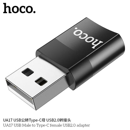 UA17 USB Male to Type-C female USB2.0 adapter