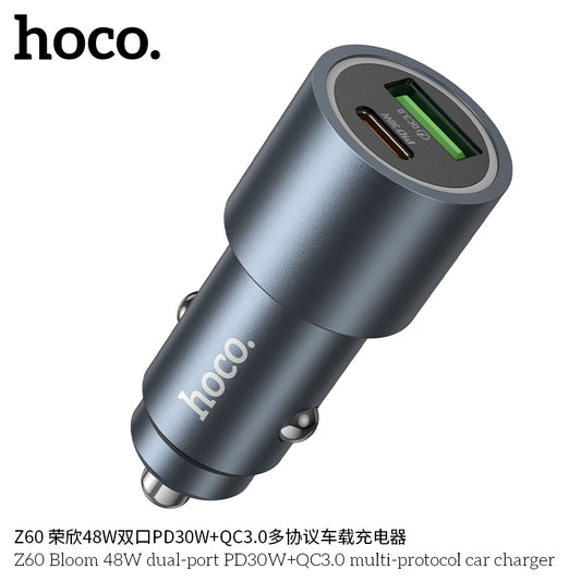 Z60 Bloom 48W dual-port PD30W+QC3.0 multi-protocol car charger