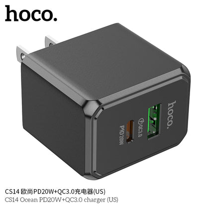CS14 Ocean PD20W+QC3.0 charger(US)