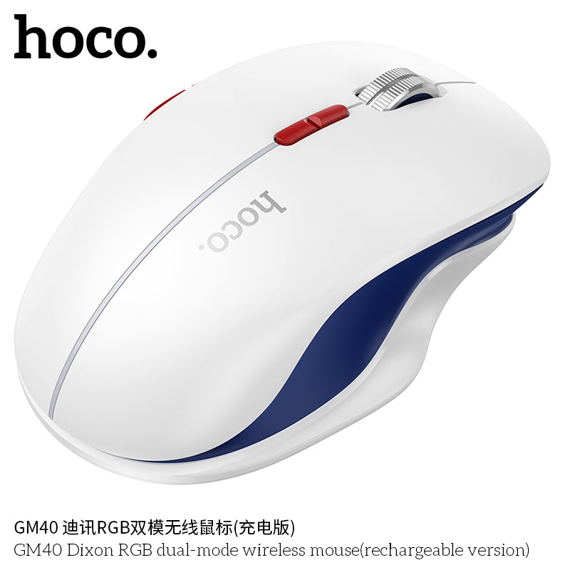 GM40 Dixon RGB dual-mode wireless mouse(rechargeable version)