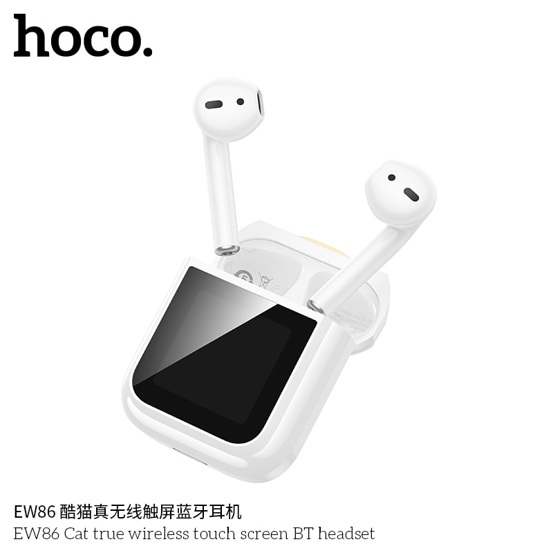 EW86 Cat true wireless touch screen BT headset