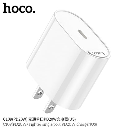C109(PD20W) Fighter single port PD20W charger(US)
