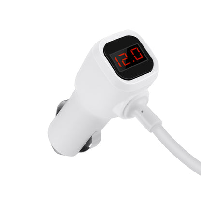 Z13 LCD one-pull-three car charger