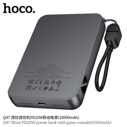 Q47 Shine PD20W power bank with game console(10000mAh)