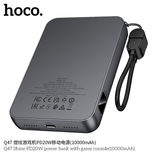 Q47 Shine PD20W power bank with game console(10000mAh)