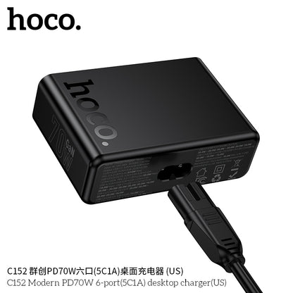 C152 Modern PD70W 6-port(5C1A) desktop charger(US)