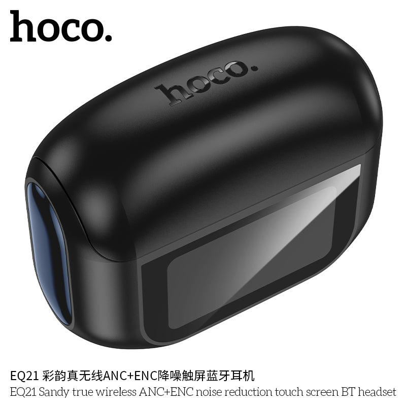 EQ21 Sandy true wireless ANC+ENC noise reduction touch screen BT headset