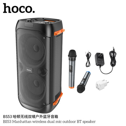 BS53 Manhattan wireless dual mic outdoor BT speaker（US/EU）