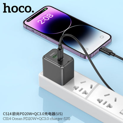 CS14 Ocean PD20W+QC3.0 charger(US)