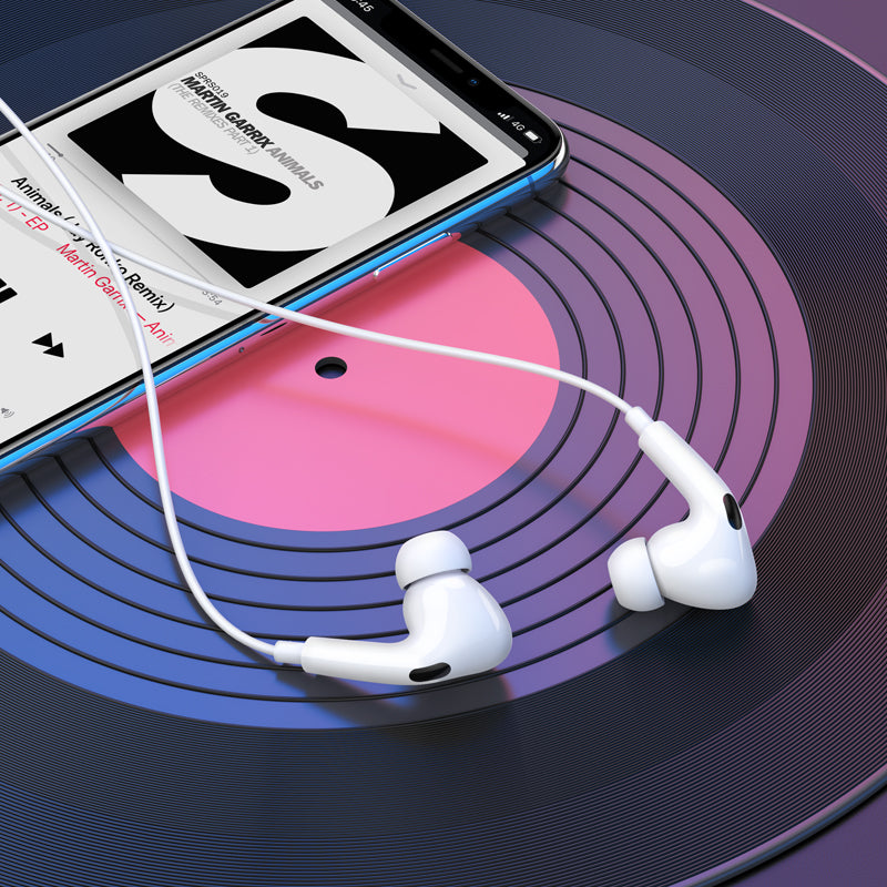 M101 Pro Crystal sound wire-controlled earphones with microphone