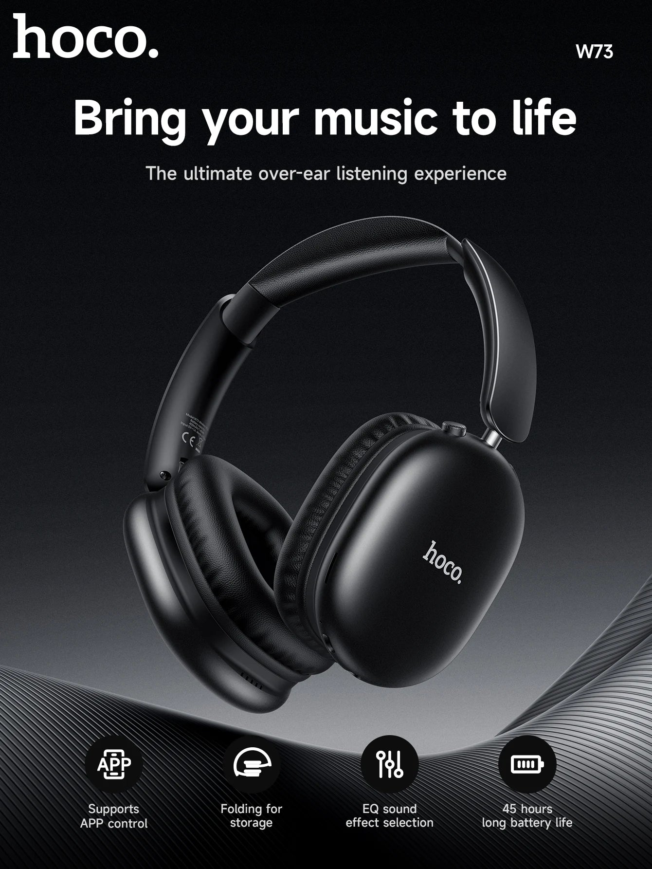 HOCO W73 HiFi Wireless Headphones