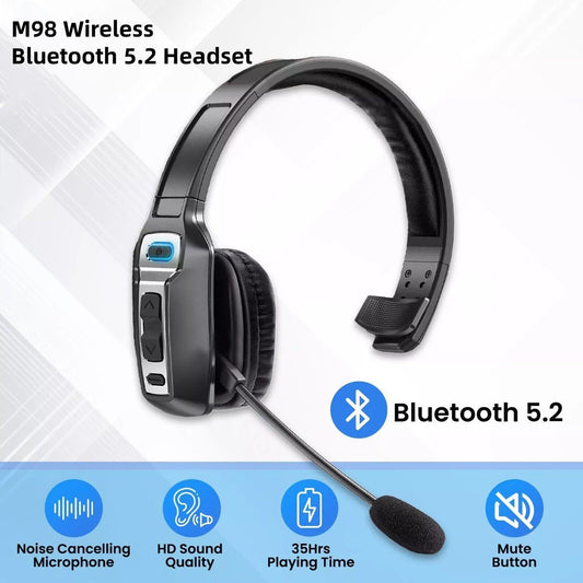 M98 wireless bluetooth 5.2 headset