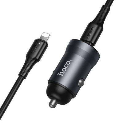 HOCO Z62A Car Charger With Type C- Lighting Cable