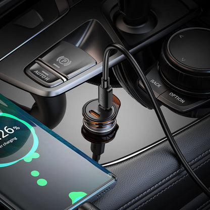 HOCO NZ16B Car Charger With Type C-Type C