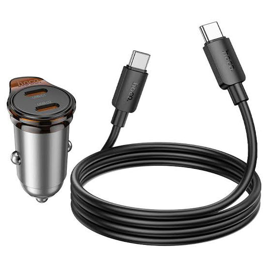HOCO NZ16B Car Charger With Type C-Type C