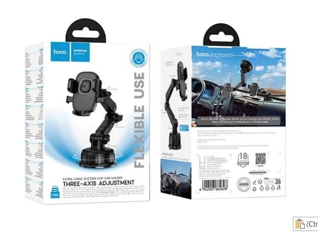 HOCO H89 Suction Cup Magnetic Car Holder for Windshield/Center Console