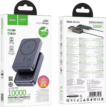 Power bank J160A PD20W + wireless charging 10000mAh